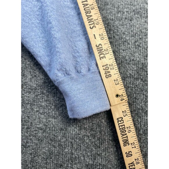 Peter Millar Sweater Womens XL Blue Merino Wool V-Neck Pinehurst Resort Golf - Picture 13 of 15